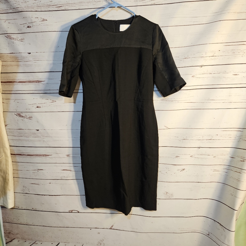 Boss Black Sheath Dress Crew Neck Short Sleeve
